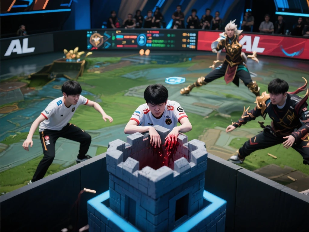 [一图流]LPL：AL中辅塔下逆袭，双杀对手抢占战斗优势